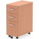 Rayleigh 3 Drawer Tall Narrow Under Desk Pedestal